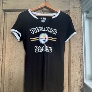 NFL PITTSBURGH STEELERS WOMEN T-SHIRT SZ MEDIUM BLING